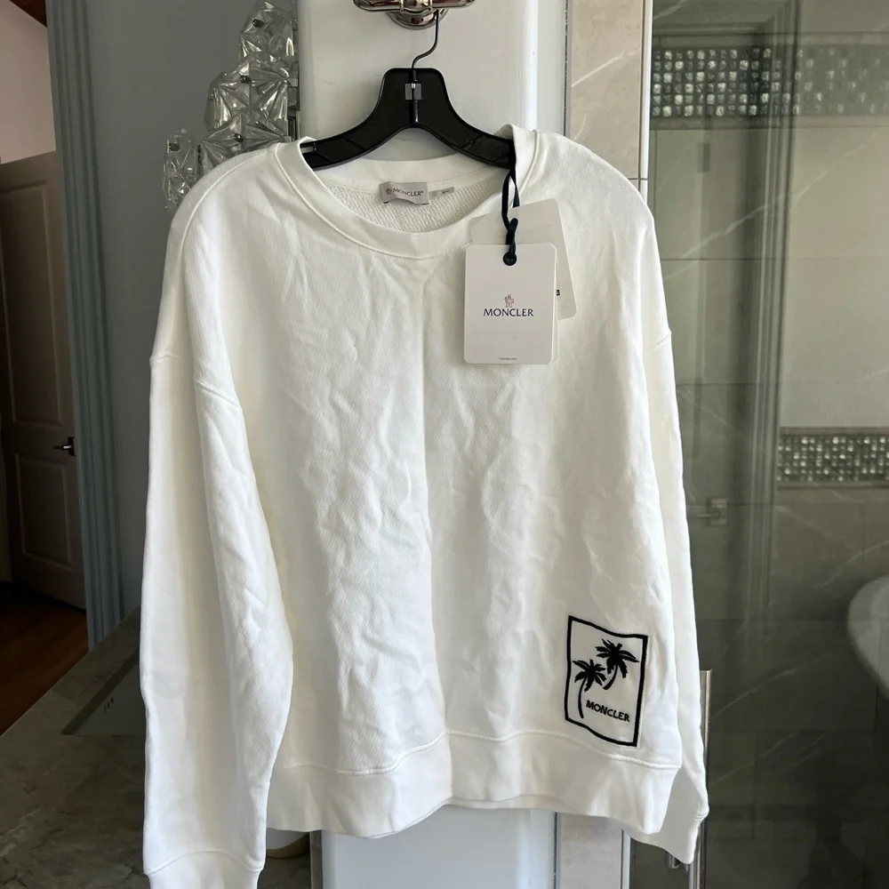 Moncler Palm Tree Logo Patch Sweatshirt - Picture 6 of 12